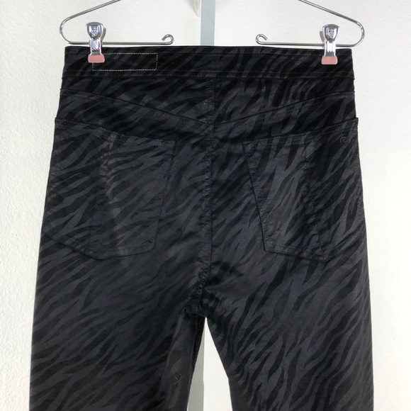 rag & bone Nina Zebra Stripe High Waist Skinny - Picture 5 of 10